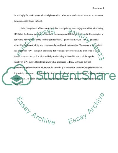 Photo-Induced Cytotoxicity and Bio-Distribution of Prostate Cancer Cell-Targeted Porphyrin
