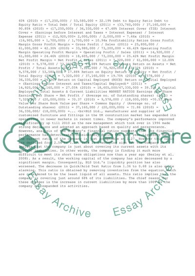 Interpretation of financial statement