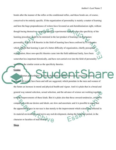 Human Personality Aspects