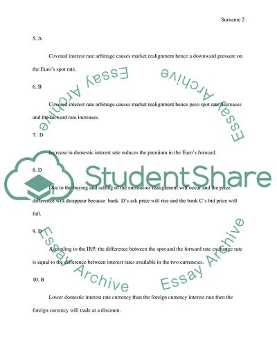 Exam - problems - multiple choices Paper