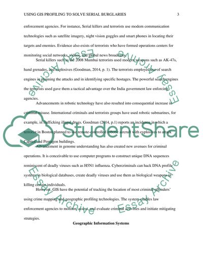 Using GIS Profiling to Solve Serial Burglaries