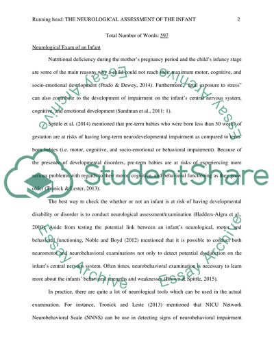 The Neurological Assessment of the Infant (Ages Birth to 12 months)