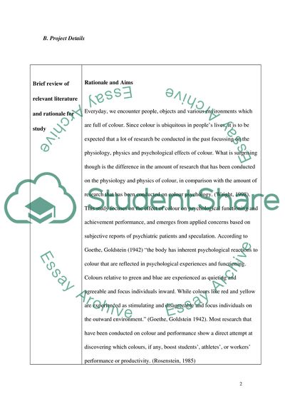 The Effects of Colour on Human Psychological Functioning