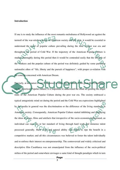 American Popular Culture During the Post War Era