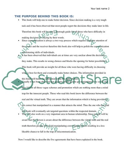 Guide to Self-Mastery by The Fifth Agreement