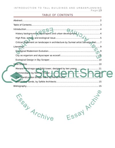 Introduction to Tall Buildings and Urban Development