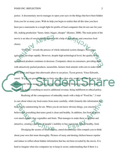 food inc summary essay