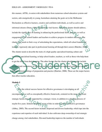 EDLE 639 - Assignment 3 Modules 3 to 6