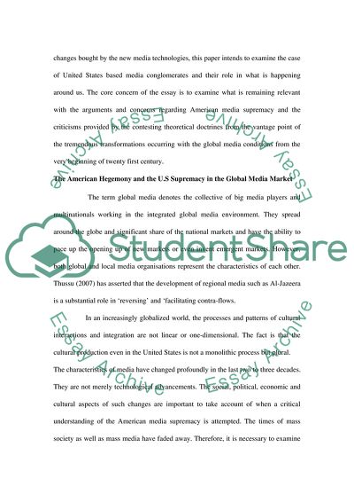 Explain why United States based media conglomerates are so successful on the world media markets