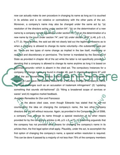 Analysis of Business Law Case