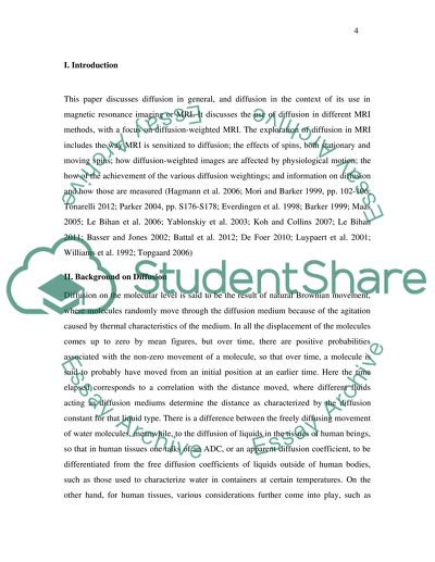 Diffusion-Weighted (DW) Magnetic Resonance Imaging (MRI)