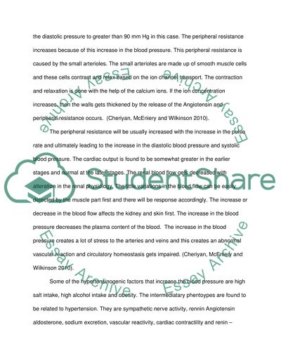 Pathophysiology of Hypertension
