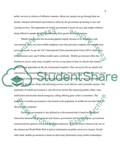 Toward Delivery of Effective Mobile Government: The Case Of Oman