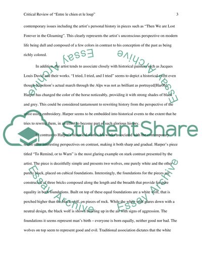 Critical Review of Entre le chien et le loup