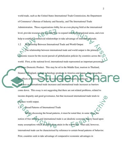 The Significance of International Trade: An Overview