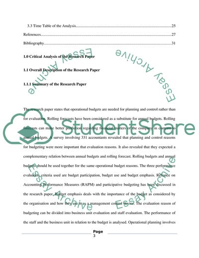 Sivabalan Et Al an Exploratory Study of Operational Reasons to Budget