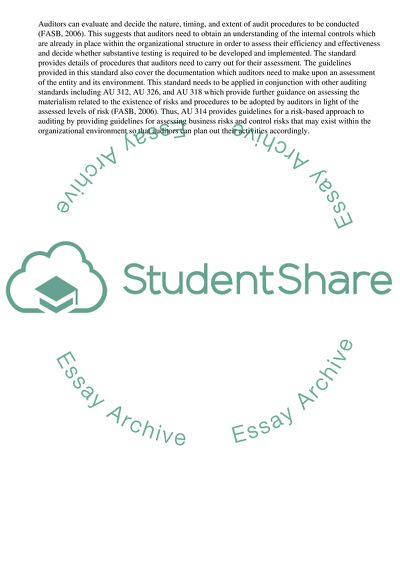 Risks of Material Misstatement