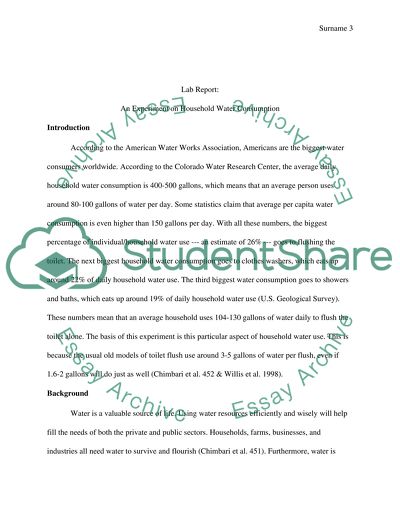 Household Env Impact Lab