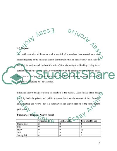 Investment Banking Relationship