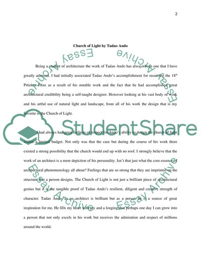 Church of Light by Tadao Ando