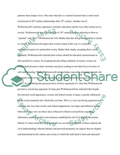 Wollstonecrafts Arguments for Womens Rights