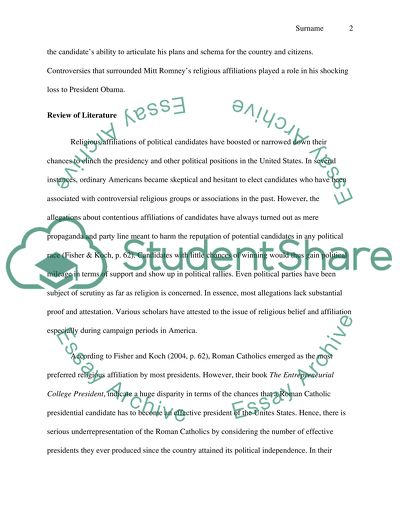 How Religion Affects Electability of Political Candidates in the United States