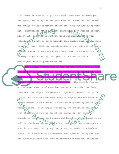 The Art in Freerunning and Parkour