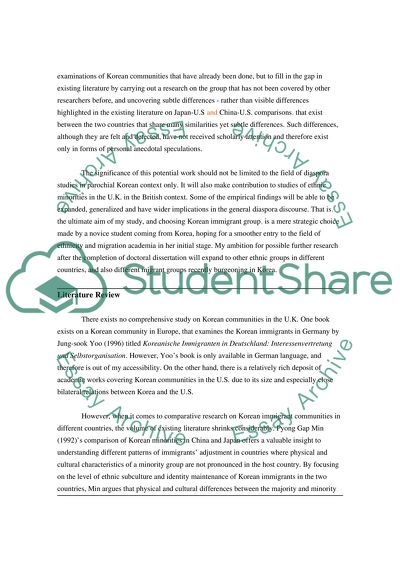 Korean Diaspora Communities in Britain and the United States