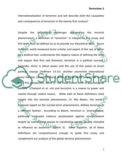 Modern Global Terrorism