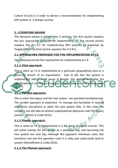The Implemention of Enterprise Resource Planning in China