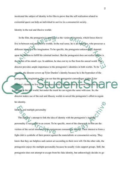 The Theme of Identity in the Movie Fight Club