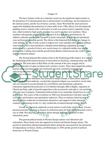 The beginning of Modernization