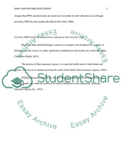 Health Maintenance Organizations