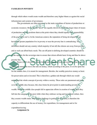 Families in Poverty Social Problem