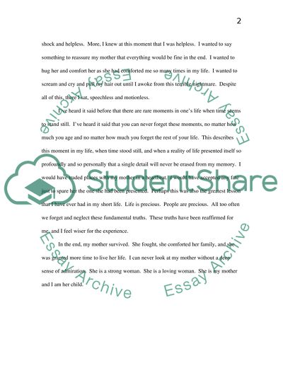 My Mothers Breast Cancer