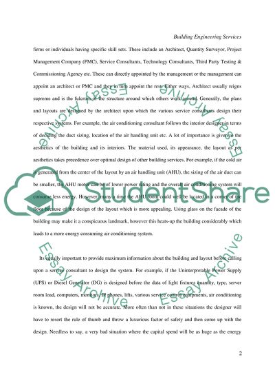 Building Engineering services