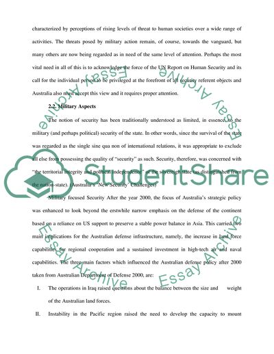 Australian Security in the New Century