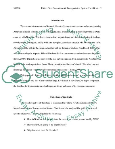 FAAs Next Generation Air Transportation System