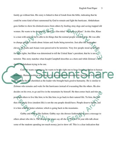 What the Characters Want