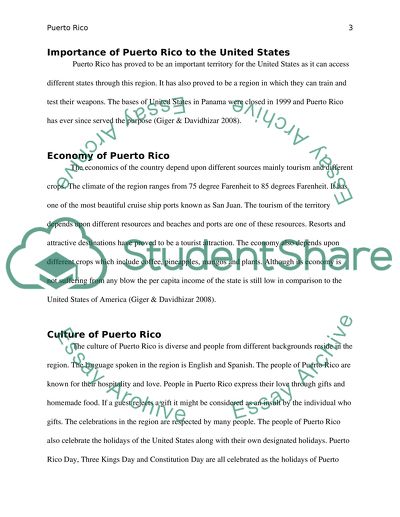 Importance of Puerto Rico to the United States