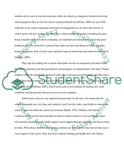 Roles of the School Nurse