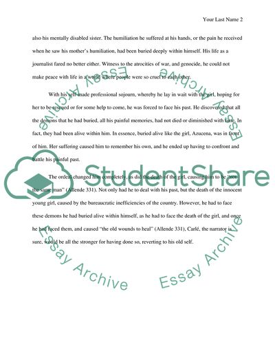 Isabel Allendes And of Clay are We Created