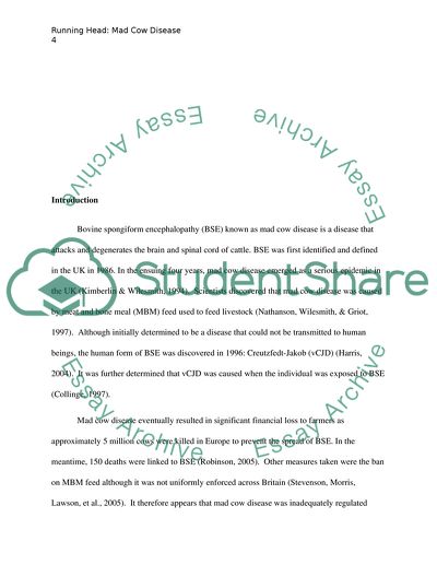 An Analysis of the Law Regulating Mad Cow Disease