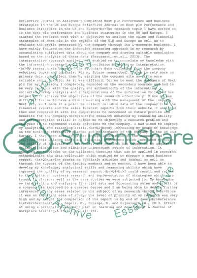 Next Plc Performance and Business Strategies Europe