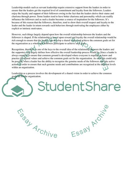 Developing the Followers into Successful Leaders of the Future