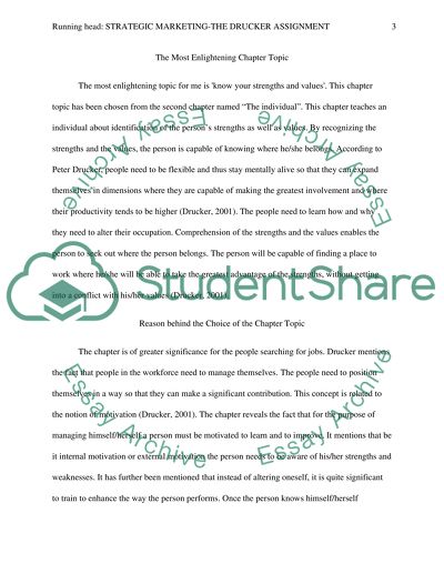 Strategic Marketing by P. Drucker