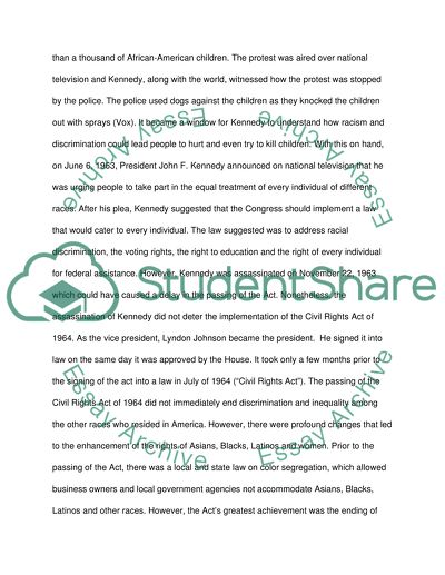 The Civil Rights Act of 1964