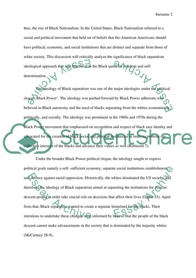 Black Nationalism Ideology