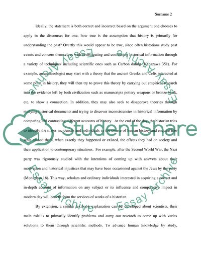 History Is Primarily for Understanding the Past