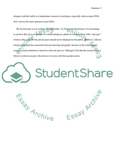 Response to The Social Construction of Difference and Inequality by Tracy Ore